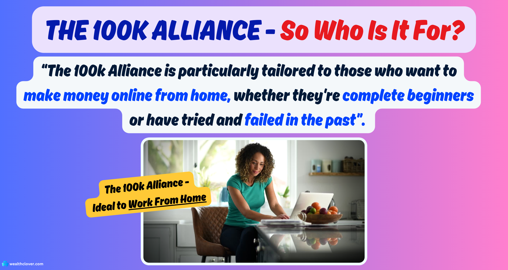 who Should Join the 100K Alliance